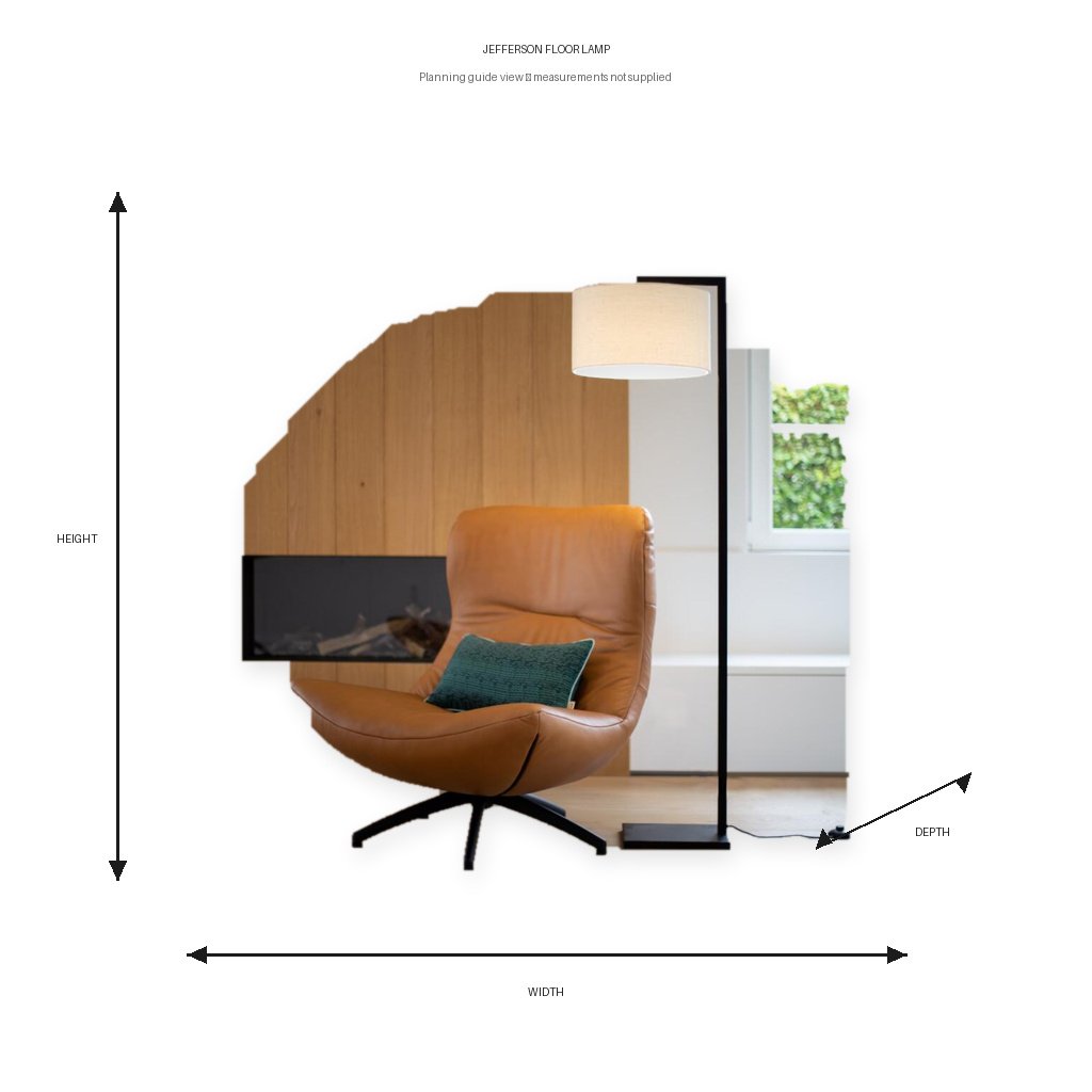 Jefferson Floor Lamp Dimension