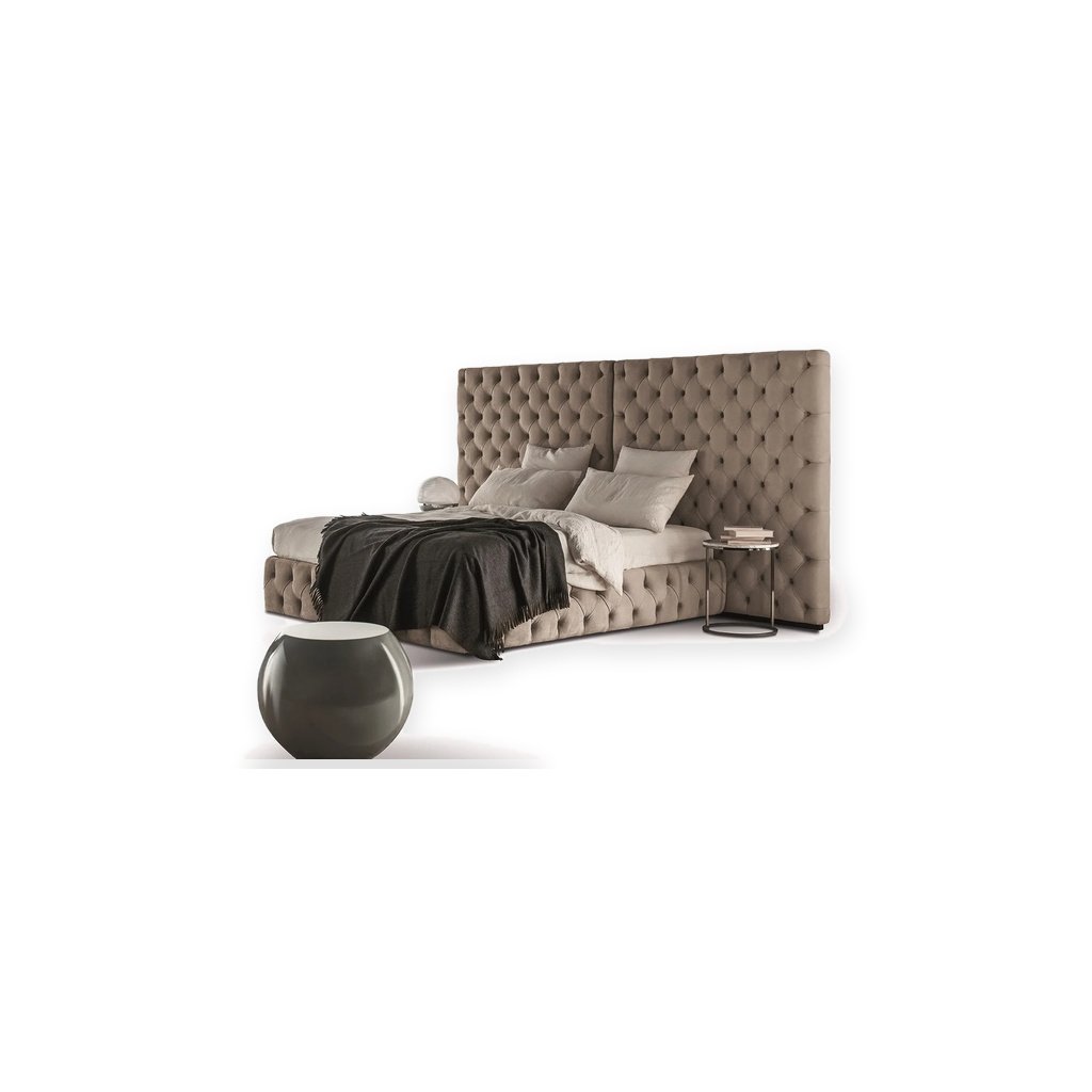 Lifestyle Allure Tufted Bedframe & Headboard Side