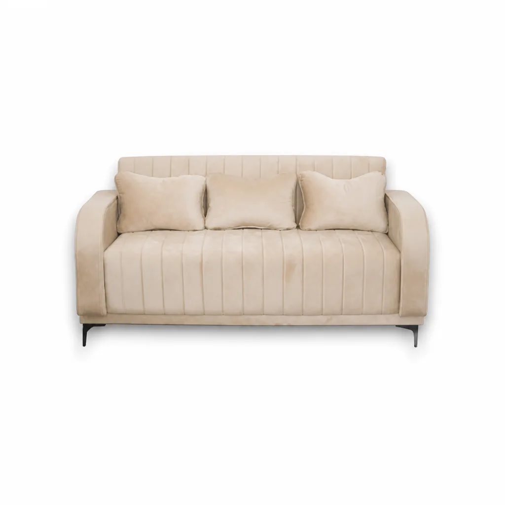 Lifestyle Cozy Sofa Grey Velvet 3 Seater Tuxedo Sofa