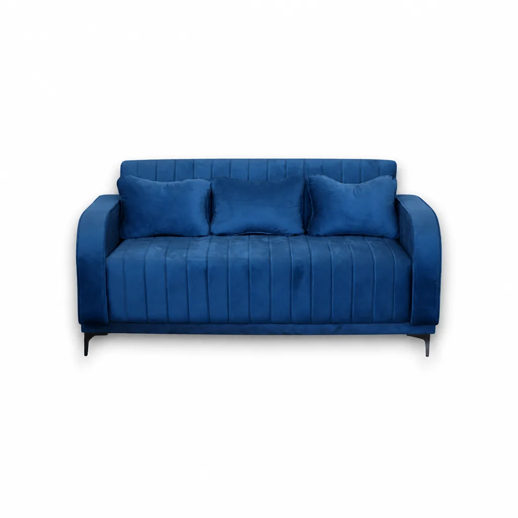Lifestyle Cozy Sofa Grey Velvet 3 Seater Tuxedo Sofa