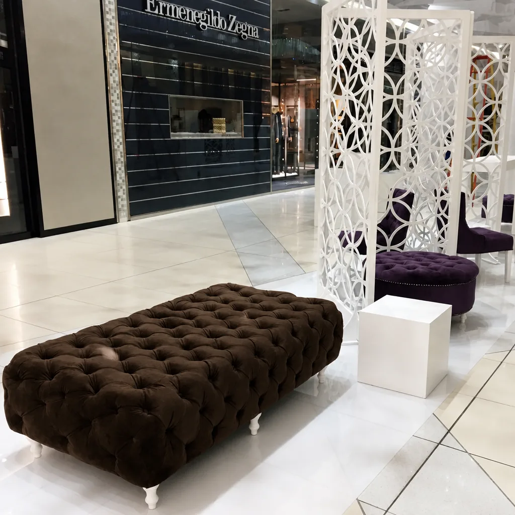 Long Buttoned Ottoman