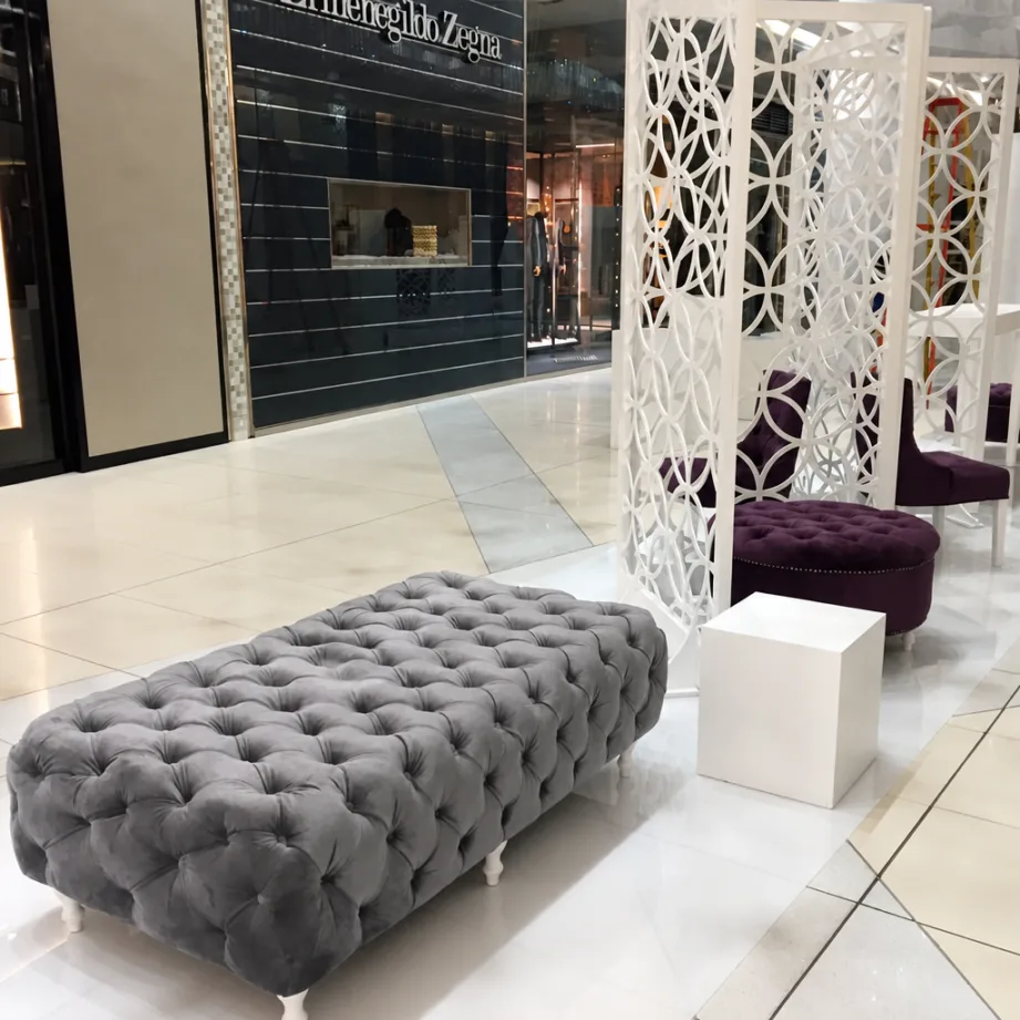 Long Buttoned Ottoman