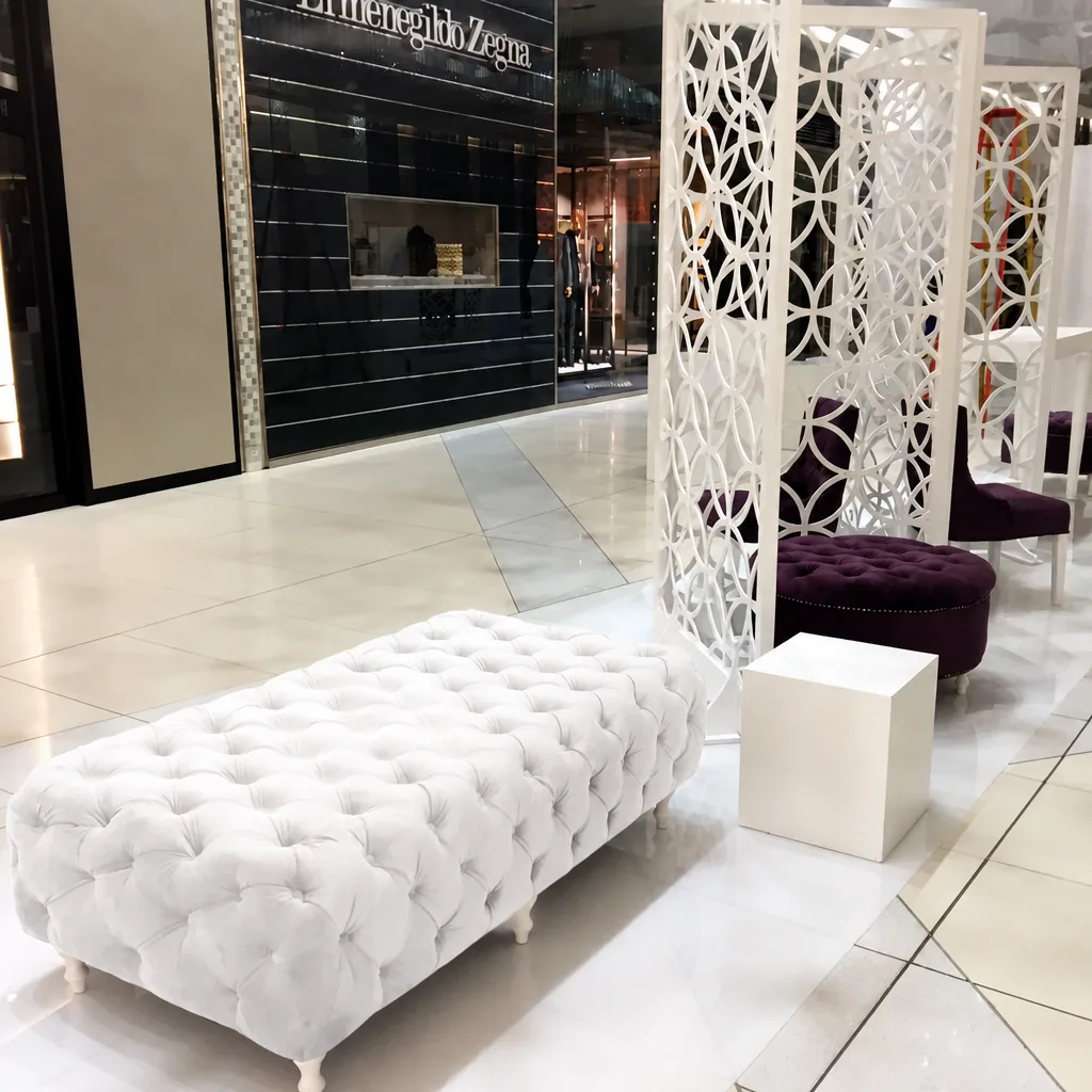 Long Buttoned Ottoman