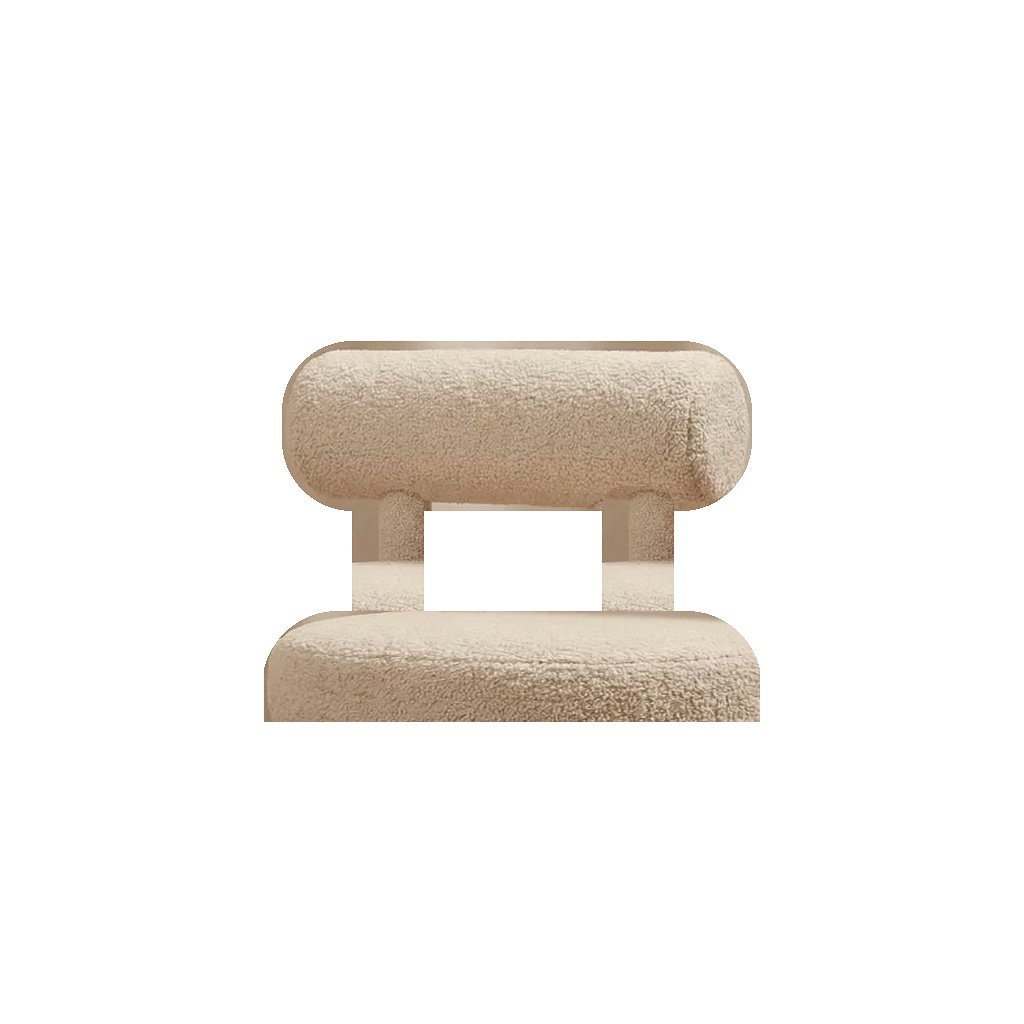 LUCA Kids Bouclé Armchair Closeup