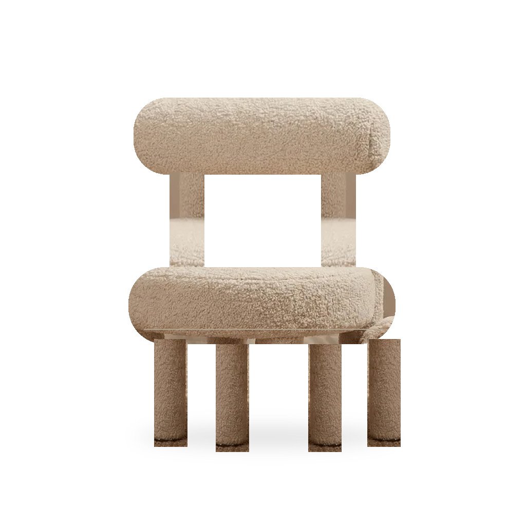 LUCA Kids Bouclé Armchair Rear