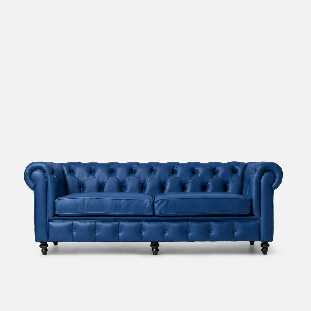 Madison 3 Seater Leather Couch Codiac Taupe