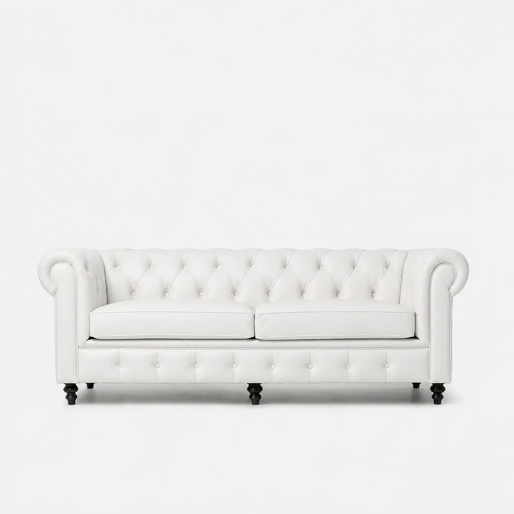 Madison 3 Seater Leather Couch Codiac Taupe