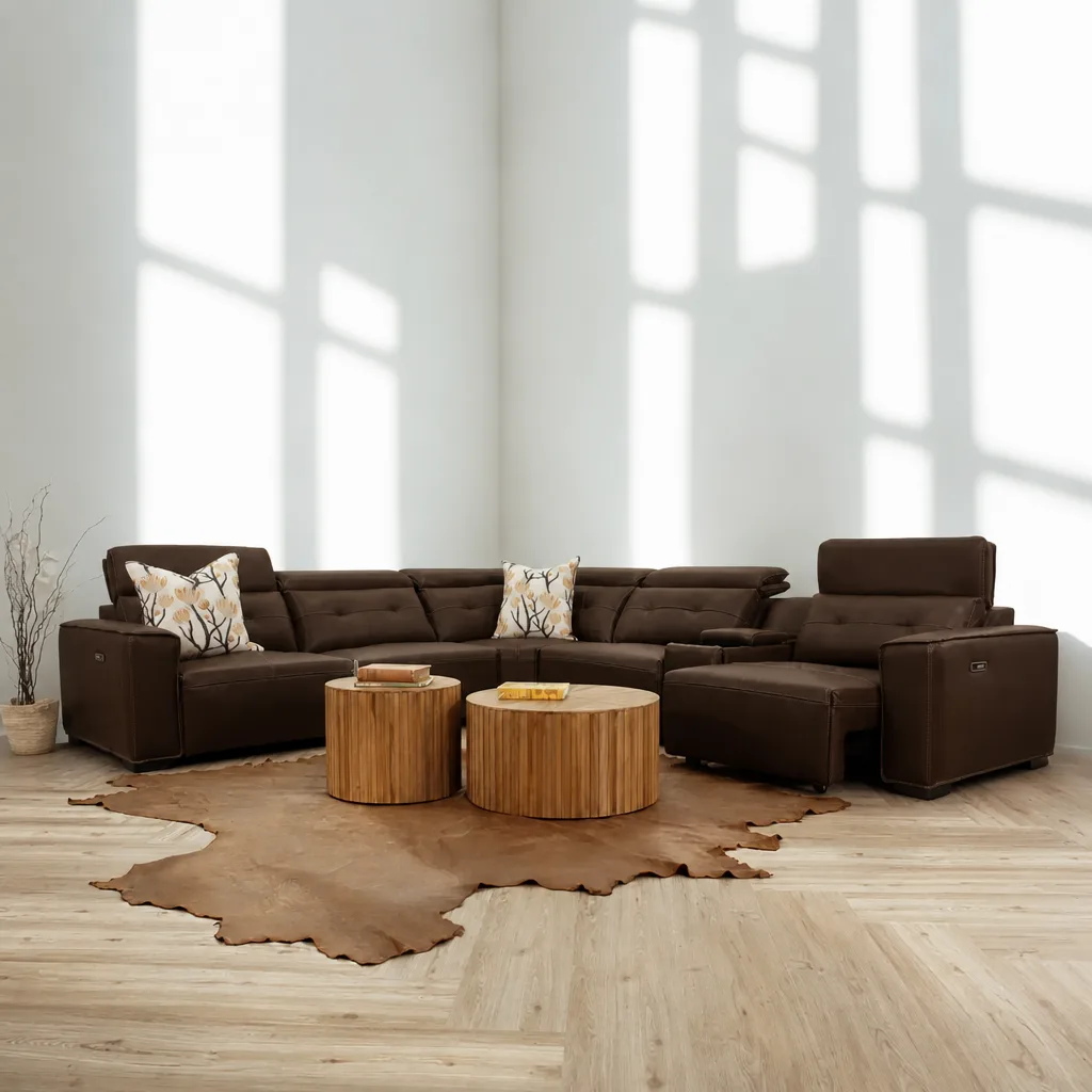 Marbella Leather Corner Couch