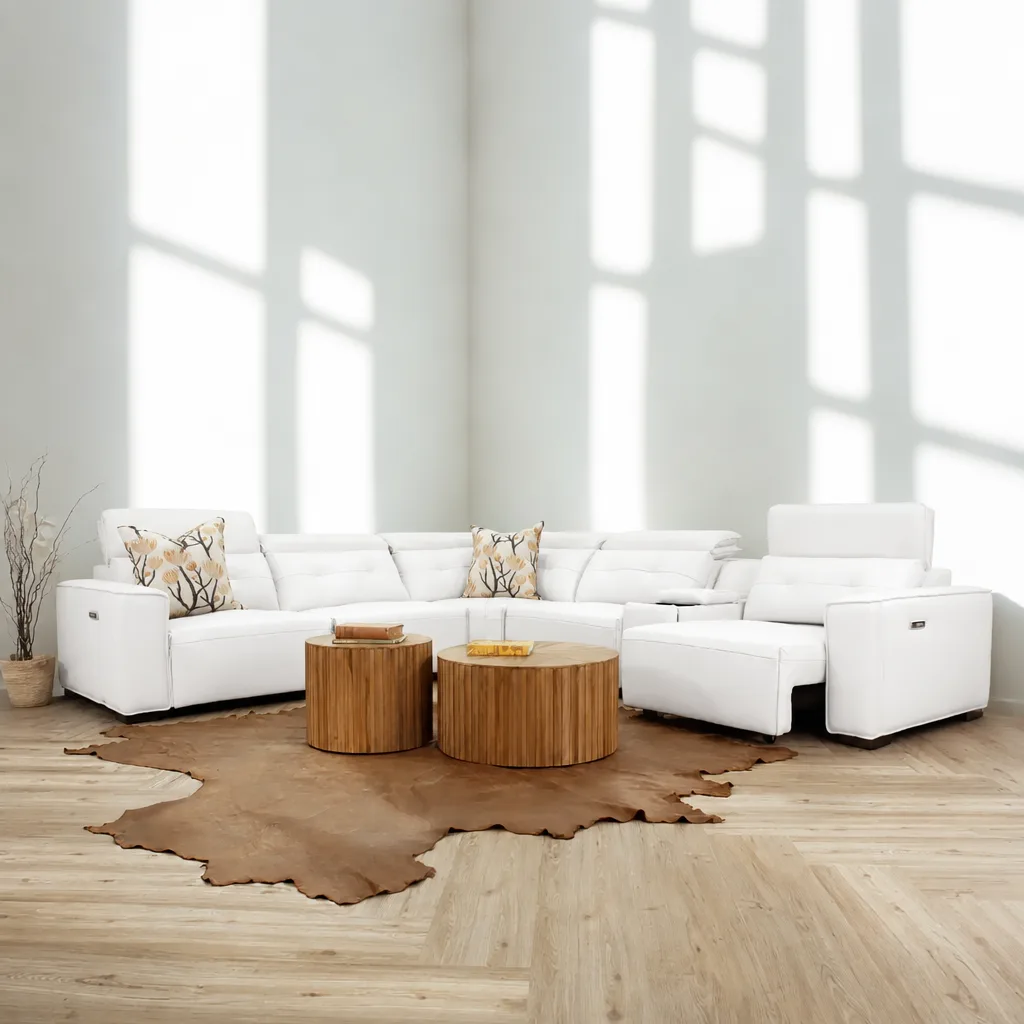 Marbella Leather Corner Couch