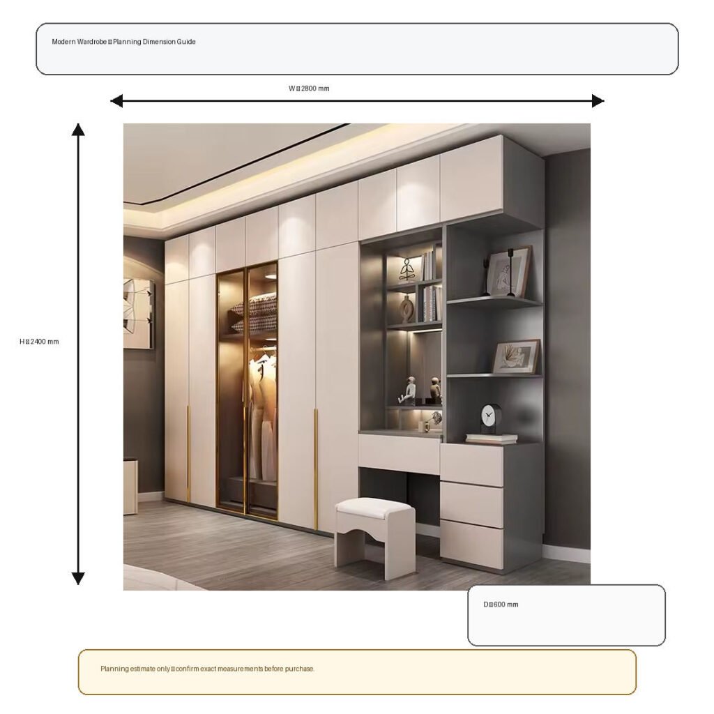Modern Wardrobe Dimension
