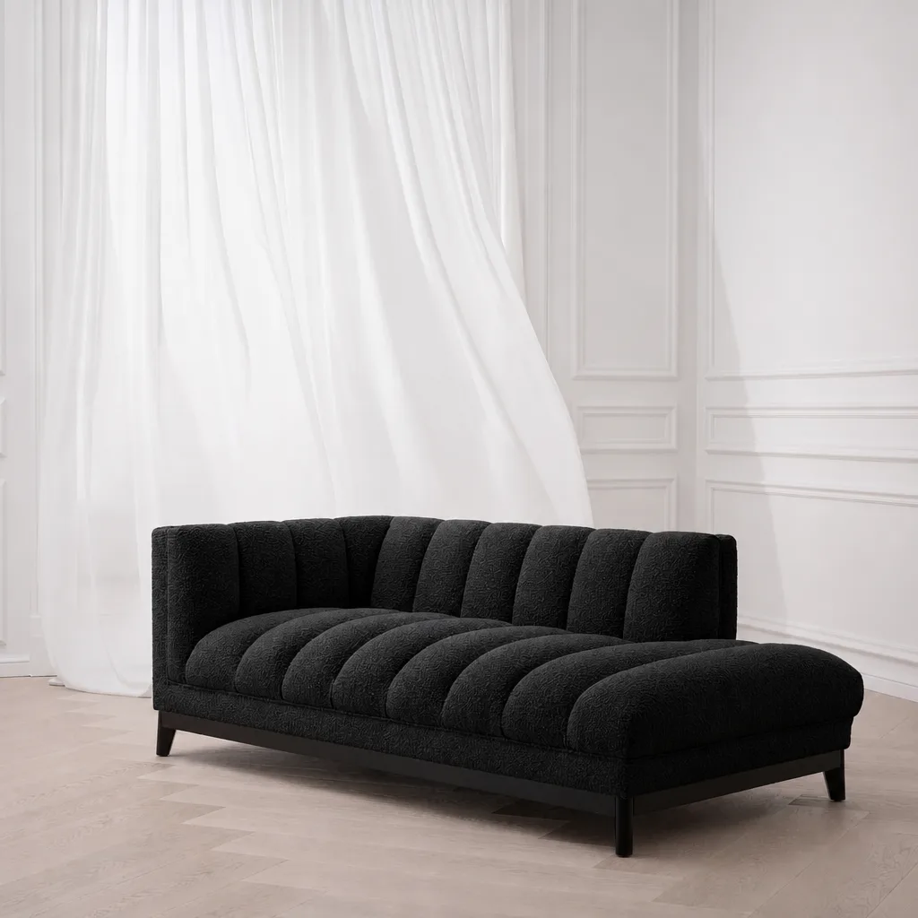 Pearl Flutted Chaise