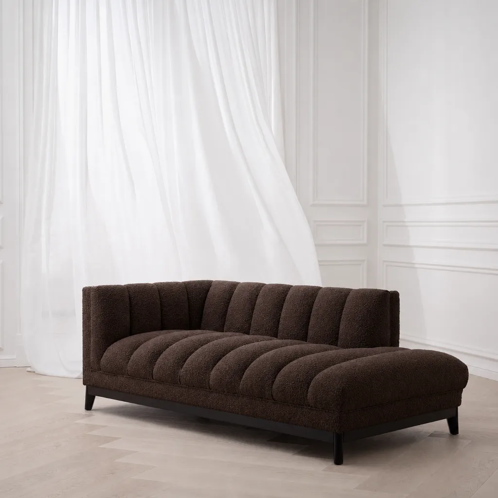 Pearl Flutted Chaise