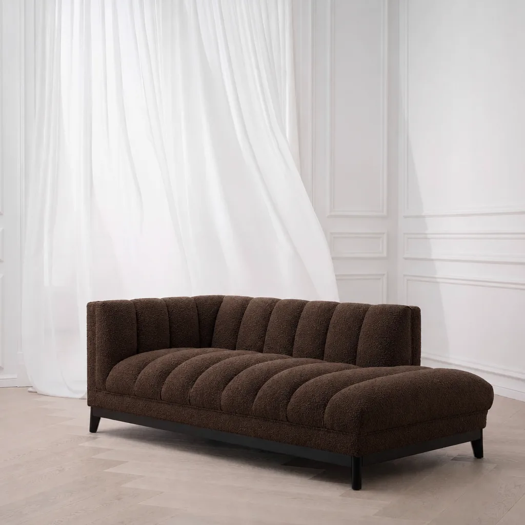 Pearl Flutted Chaise