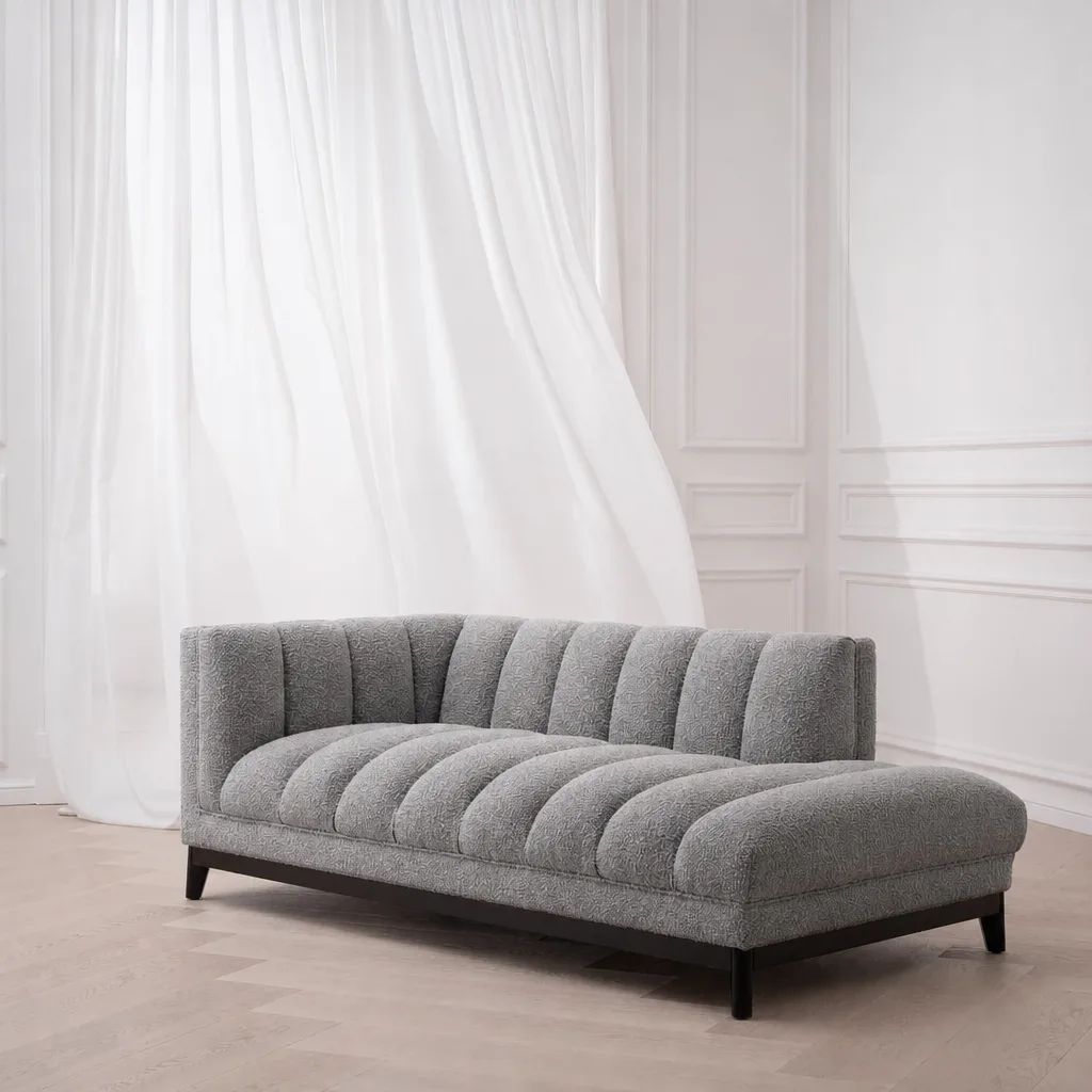 Pearl Flutted Chaise