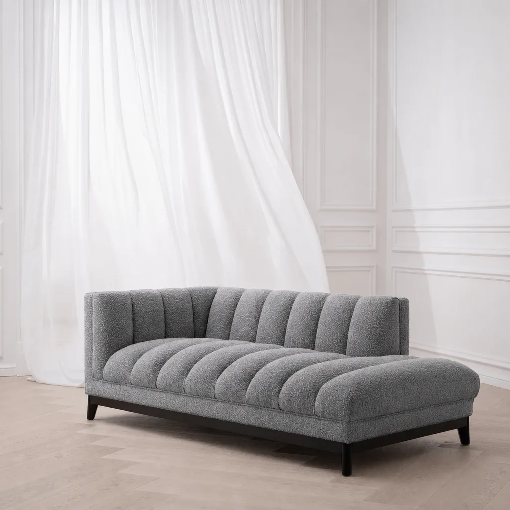 Pearl Flutted Chaise