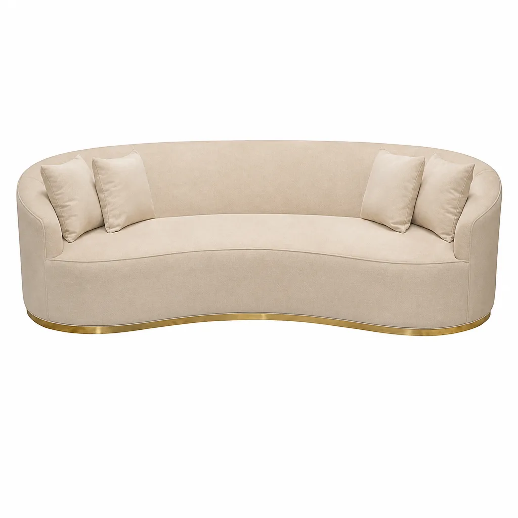 Raven 98 Upholstered 3 Seater Sofa With Throw Pillows