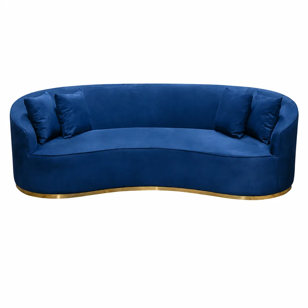 Raven 98 Upholstered 3 Seater Sofa With Throw Pillows