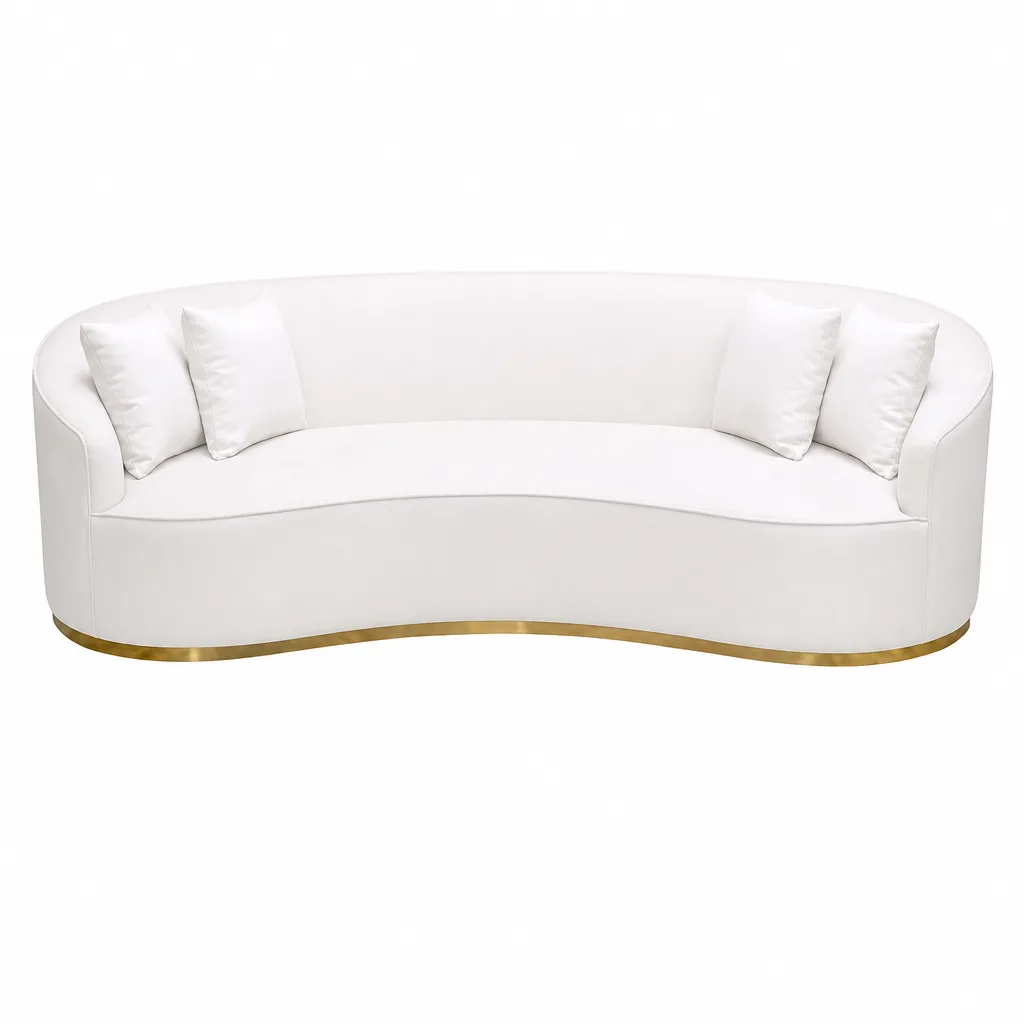 Raven 98 Upholstered 3 Seater Sofa With Throw Pillows
