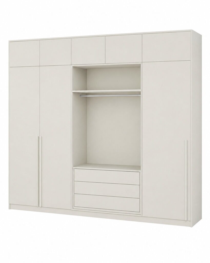 RENZO CONTEMPORARY STORAGE WARDROBE Rear