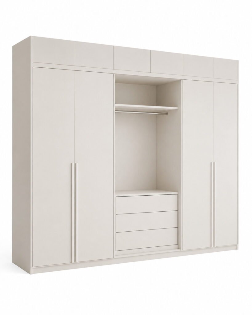 RENZO CONTEMPORARY STORAGE WARDROBE Side