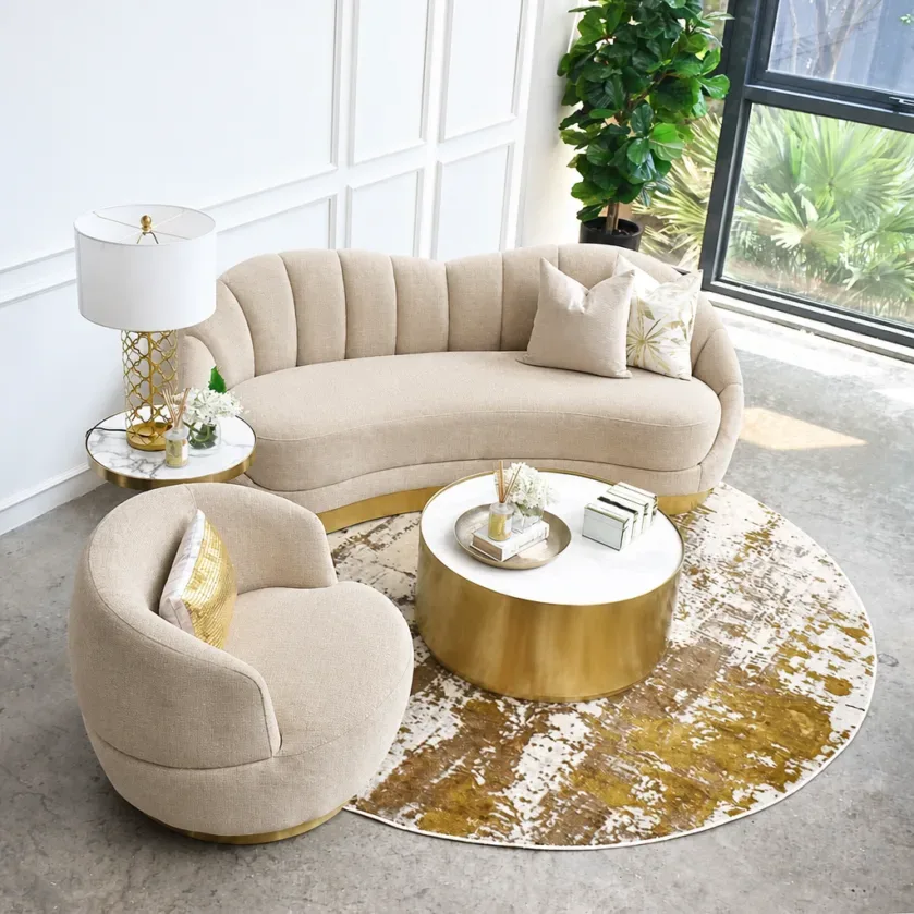 RENZO LUXE CURVED SOFA