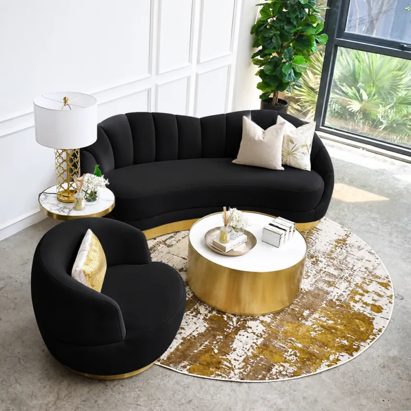 RENZO LUXE CURVED SOFA