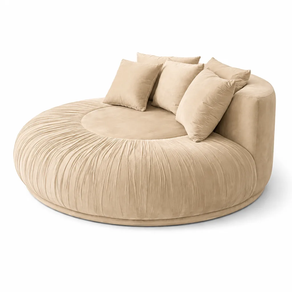 SANDY PLEATED LAZY DAYBED