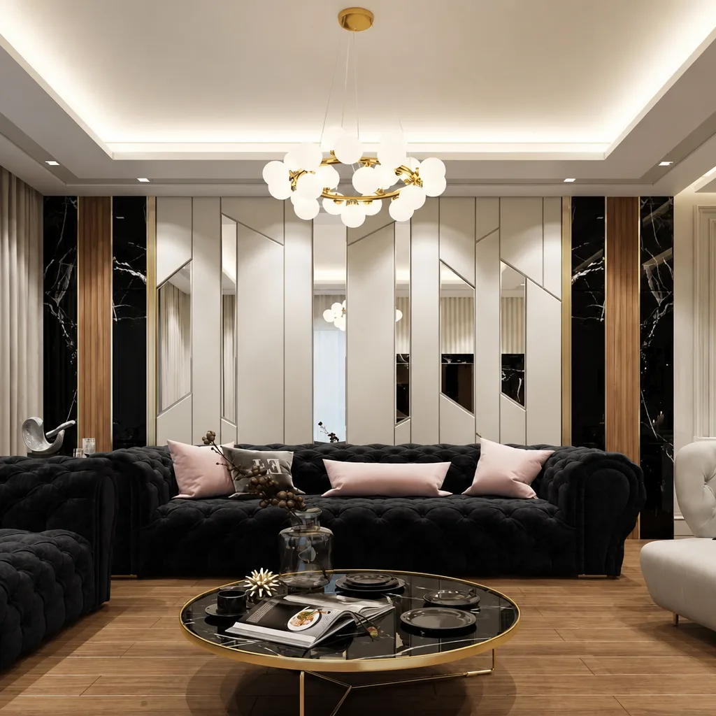 SAVERIO MODERN PANEL SOFA