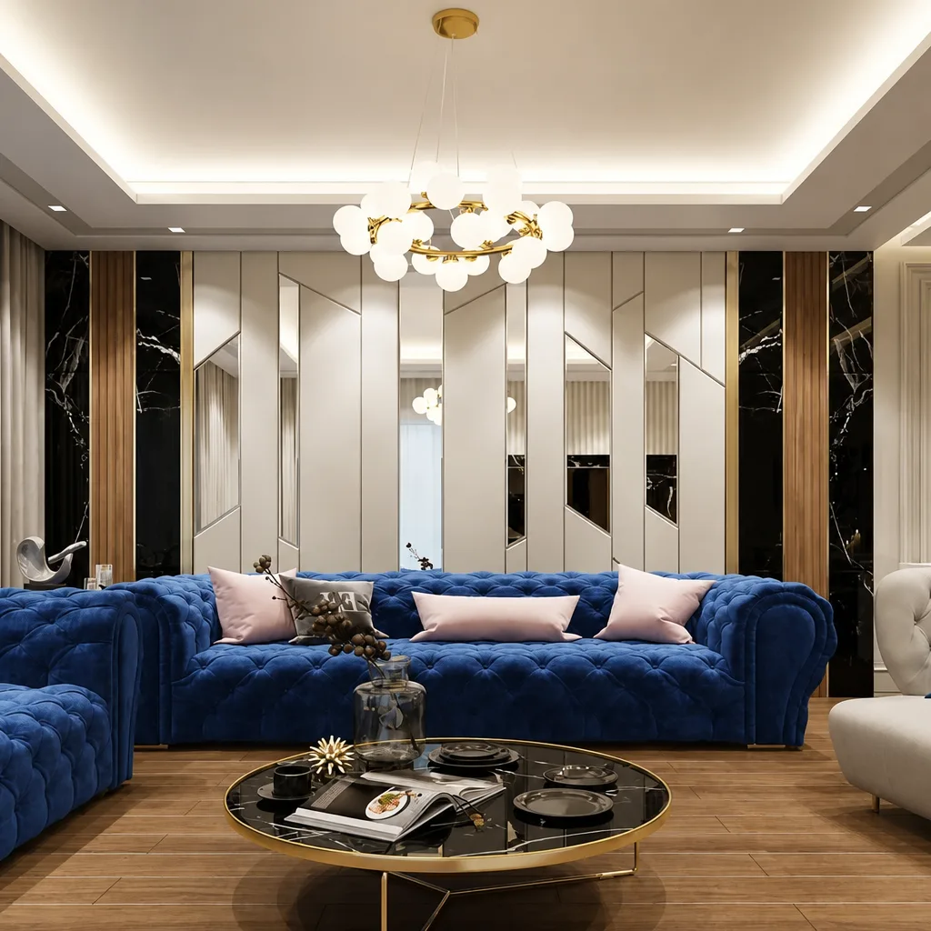 SAVERIO MODERN PANEL SOFA