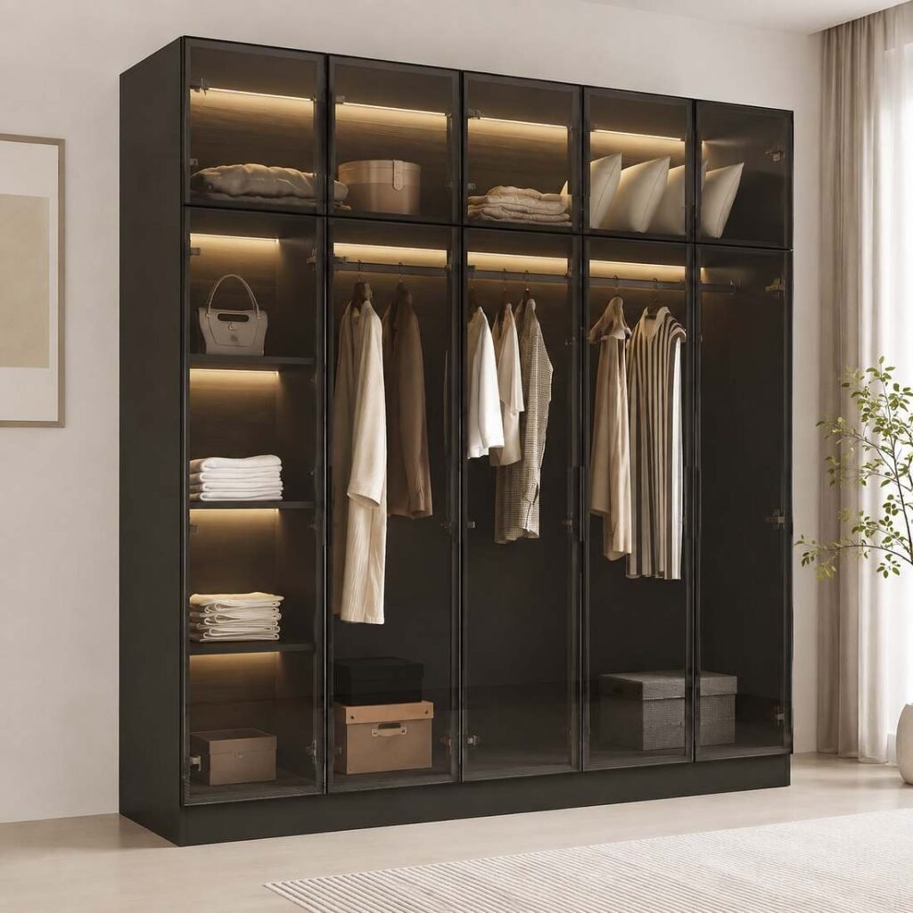 SERAFINA SIGNATURE GLASS DOOR WARDROBE Alternate