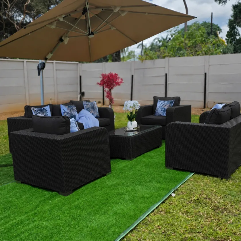 Serenity Woven Outdoor Lounge Set – 5 Piece Patio Collection