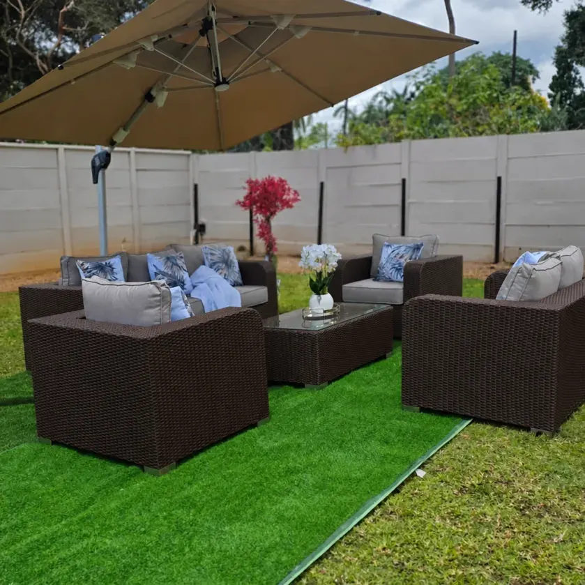 Serenity Woven Outdoor Lounge Set – 5 Piece Patio Collection