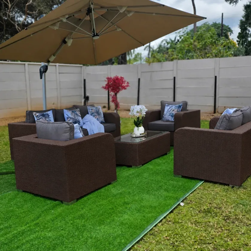 Serenity Woven Outdoor Lounge Set – 5 Piece Patio Collection