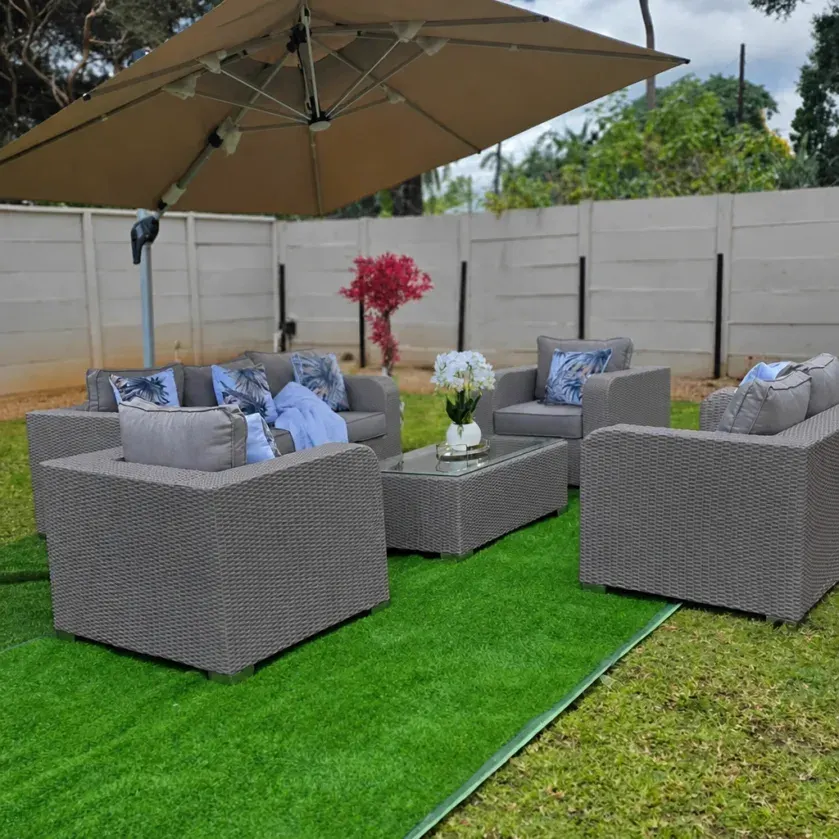Serenity Woven Outdoor Lounge Set – 5 Piece Patio Collection