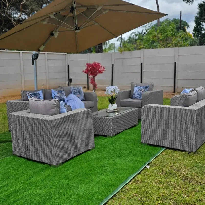 Serenity Woven Outdoor Lounge Set – 5 Piece Patio Collection