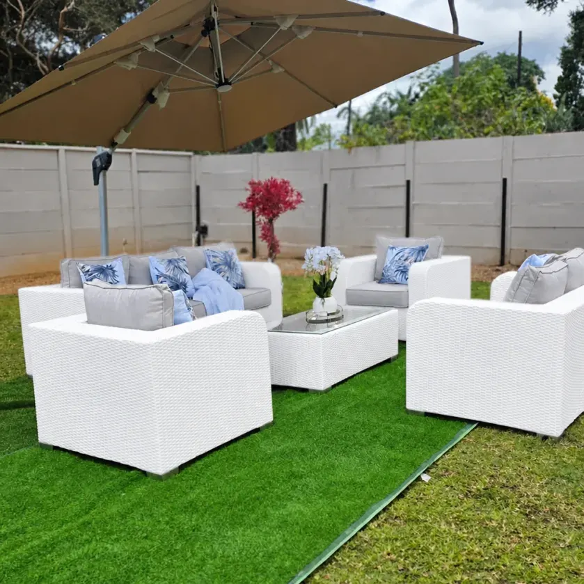 Serenity Woven Outdoor Lounge Set – 5 Piece Patio Collection