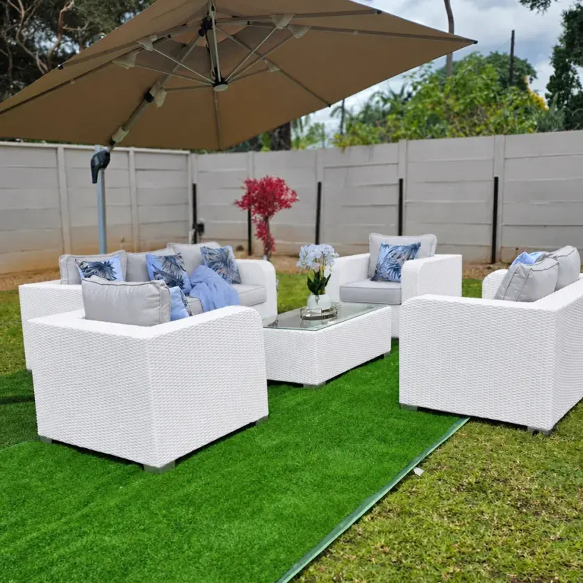 Serenity Woven Outdoor Lounge Set – 5 Piece Patio Collection