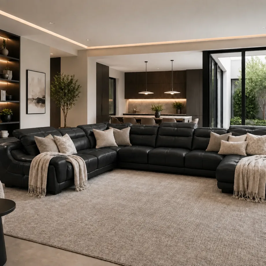 Signature Cream Sectional Sofa