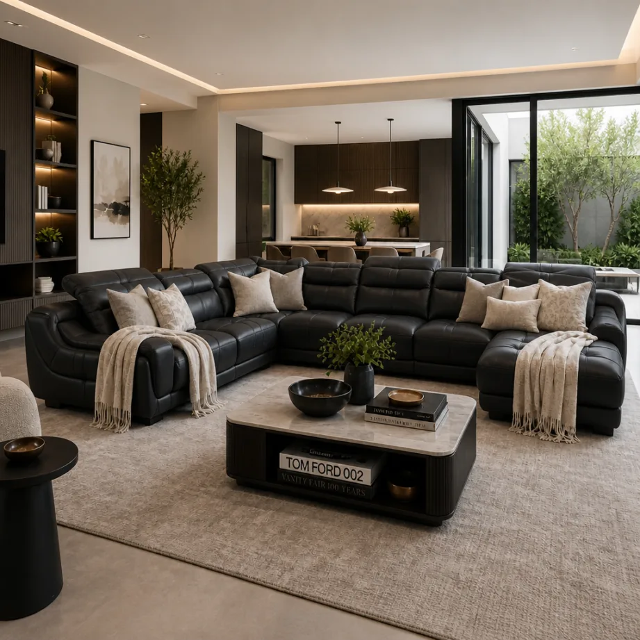 Signature Cream Sectional Sofa