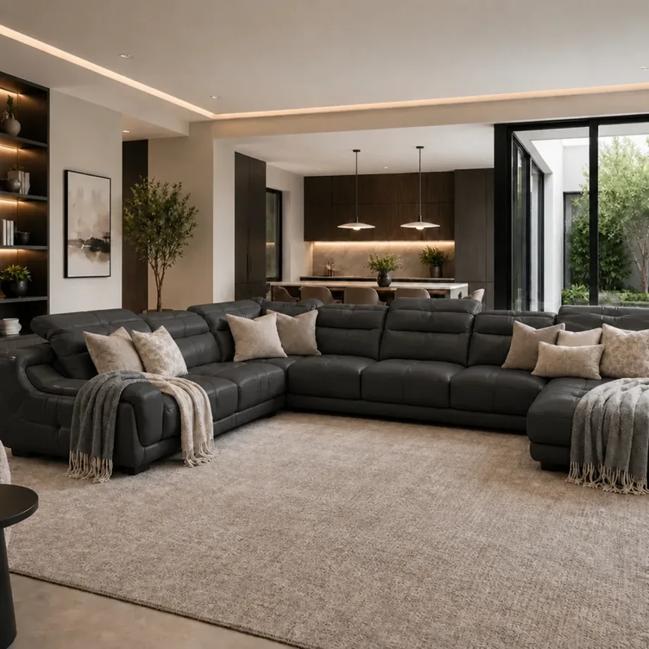 Signature Cream Sectional Sofa