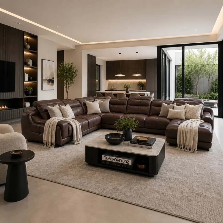 Signature Cream Sectional Sofa