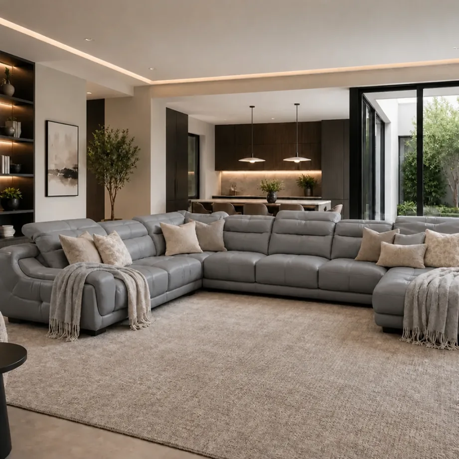 Signature Cream Sectional Sofa
