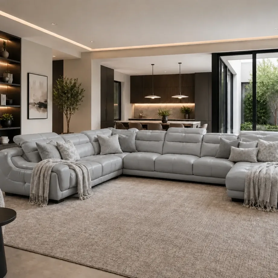 Signature Cream Sectional Sofa