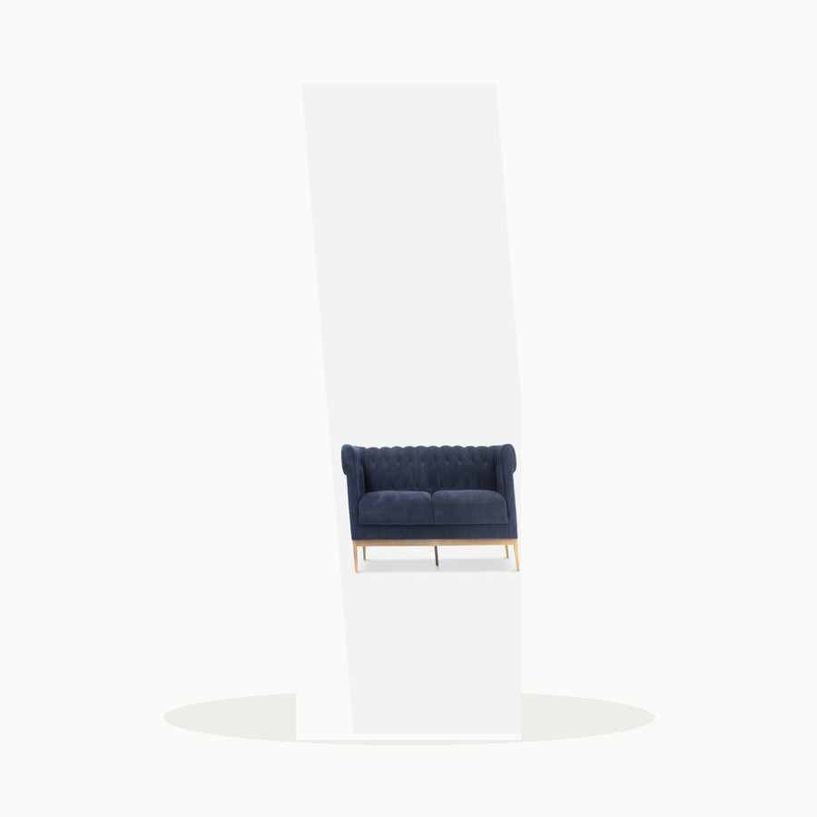 Soho 4 Seater Couch Danny Navy Side