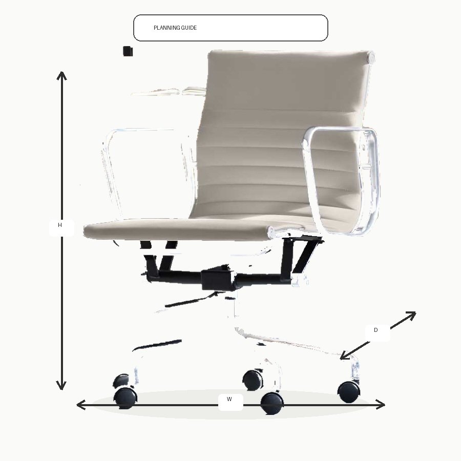 Soho Office Chair - Taupe Dimension
