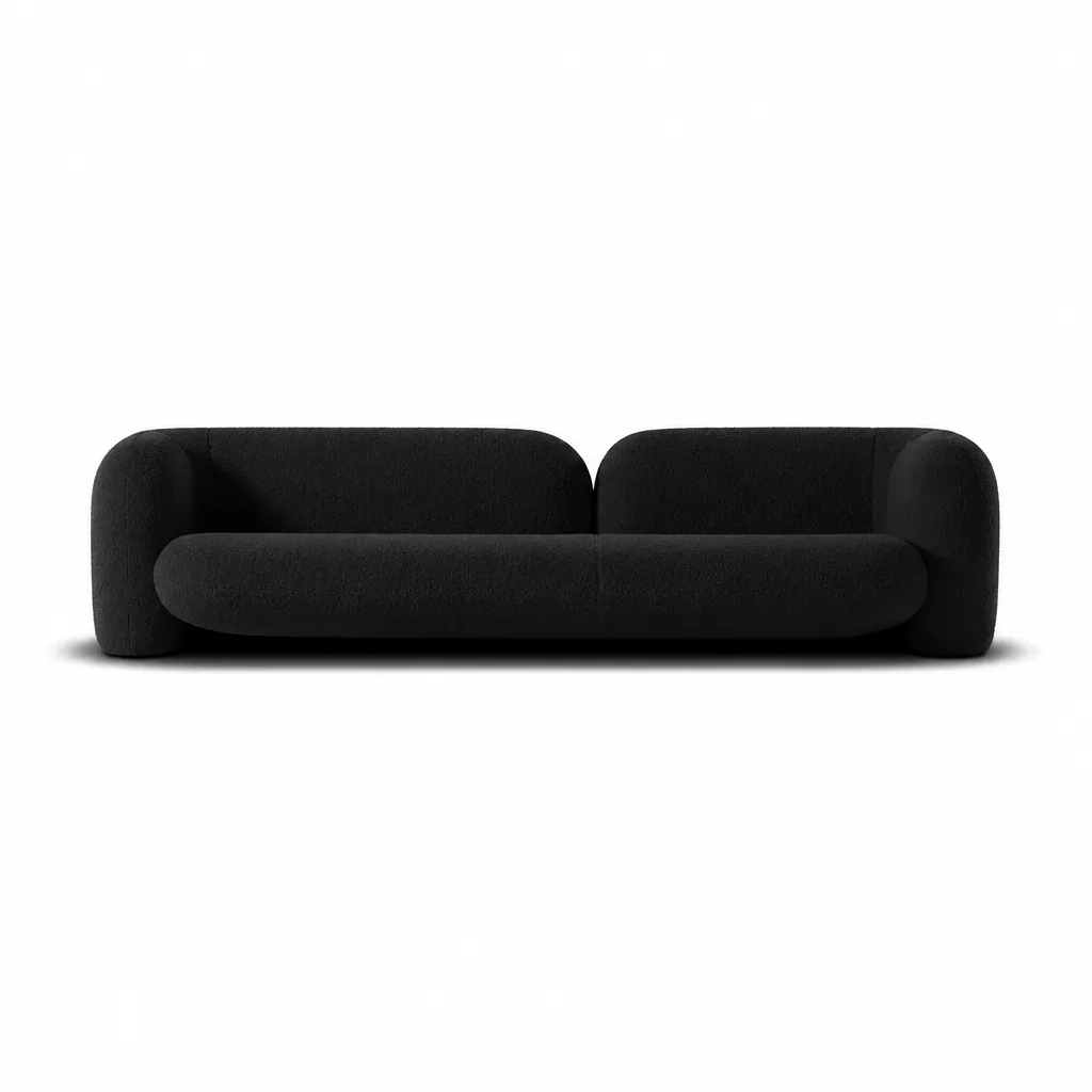 SOPHIA Modern Minimalist Sofa | Luxury Curved Upholstered Couch