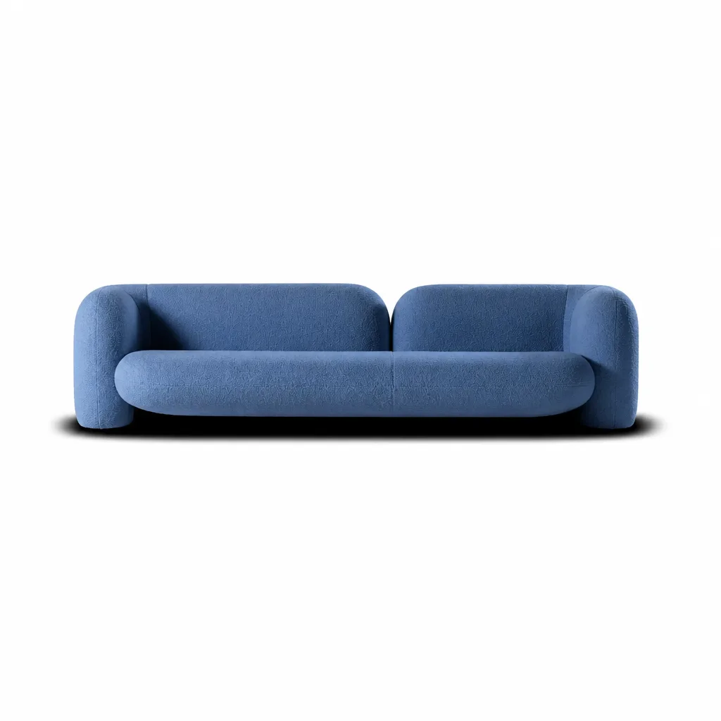 SOPHIA Modern Minimalist Sofa | Luxury Curved Upholstered Couch