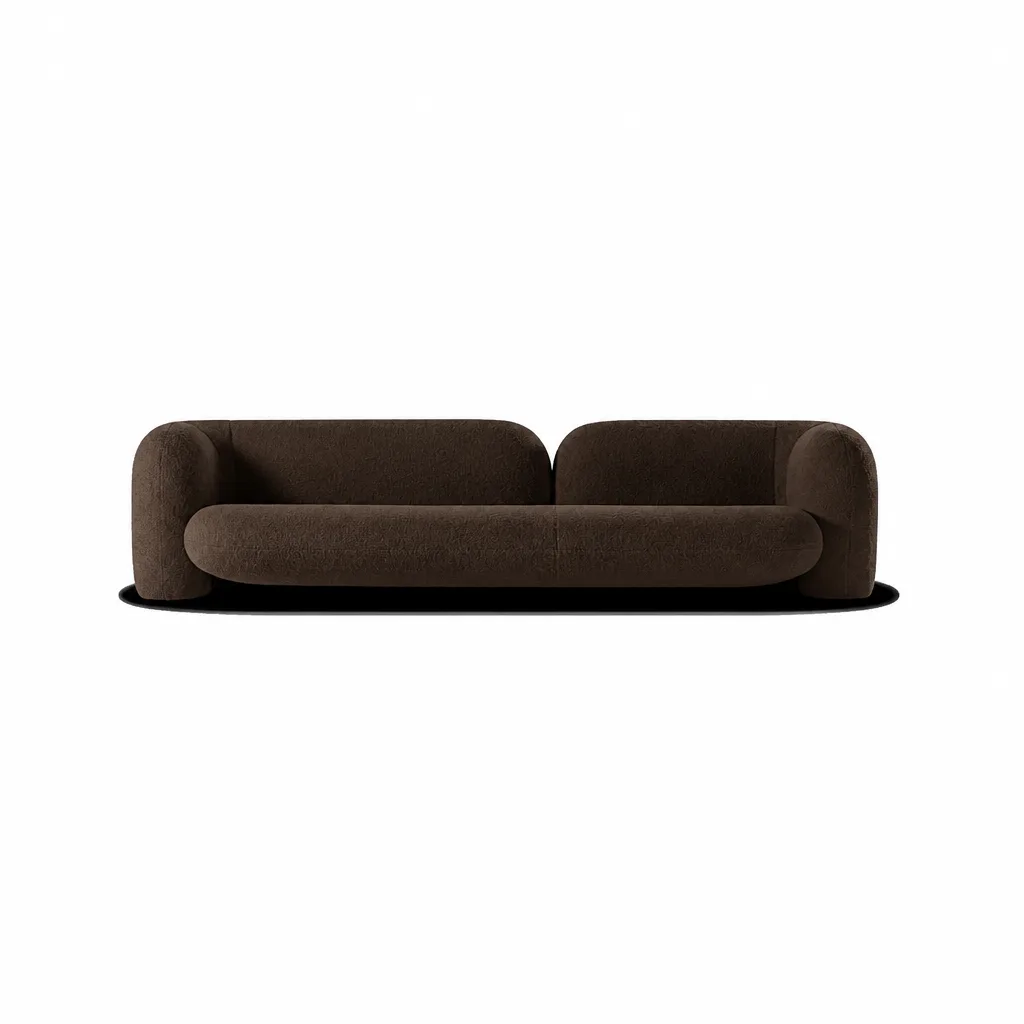 SOPHIA Modern Minimalist Sofa | Luxury Curved Upholstered Couch