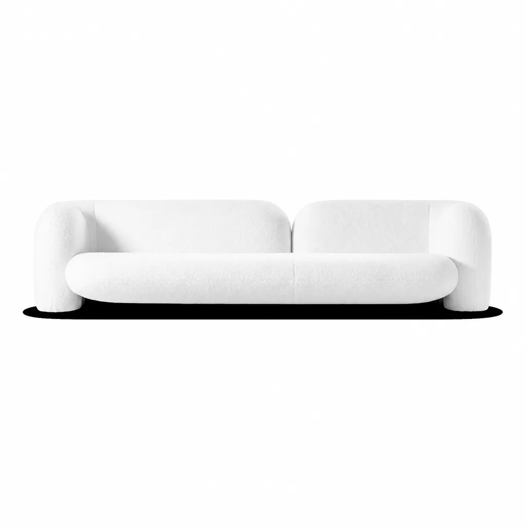 SOPHIA Modern Minimalist Sofa | Luxury Curved Upholstered Couch