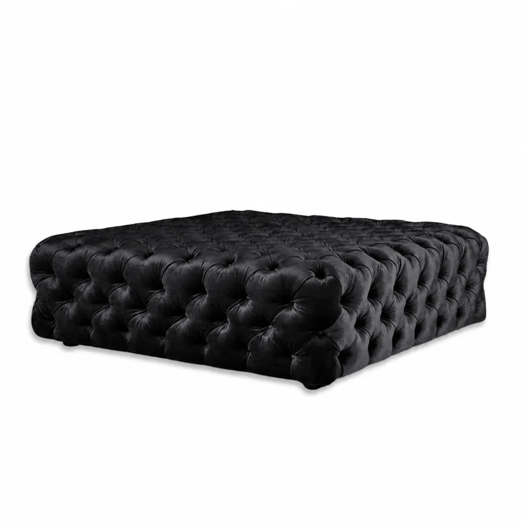 Square Buttoned Ottoman